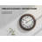 20" Round Wall Clock, Antique Brown, Transitional Style | Gift Idea