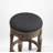 Wes Swivel Upholstered Counter Stool with Solid Wood Frame