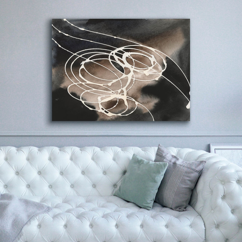 «Midnight Swirl I» par Regina Moore, H 40 po x l 54 po x P 1,5 po