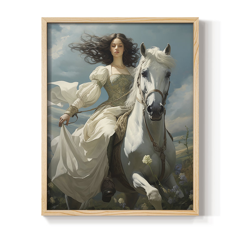 Reproduction encadrée WOMEN Series CMXLIX - bois massif, Naturel, H 15 po x l 12 po