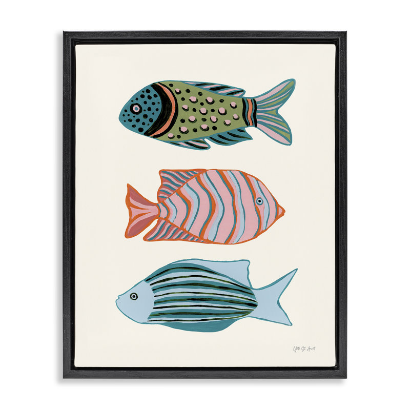  Art mural sur toile Bright Tropical, H 31 po x l 25 po, Cadre flottant noir de jais