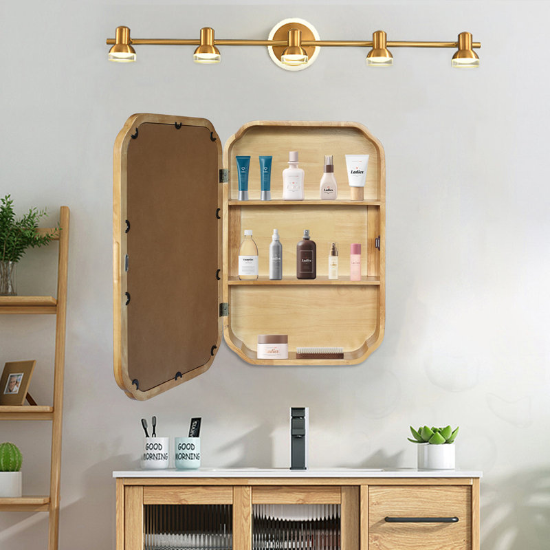 Wall Mounted Mirror With Storage