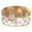 Shantel 2-Light E26 Seeded Glass Gold Dimmable Flush Mount Light Fixtures