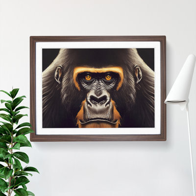 Captivating Gorilla - Framed Print
