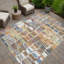 Tapis abstrait intérieur / extérieur lavable à la machine Molewski ACN2349-1850990646
