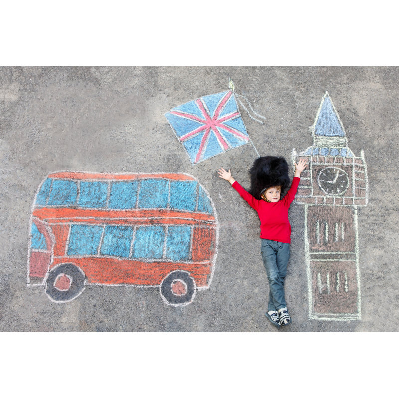 Kid British Soldier - Wrapped Canvas Print, 30cm H x 46cm W x 3.8cm D
