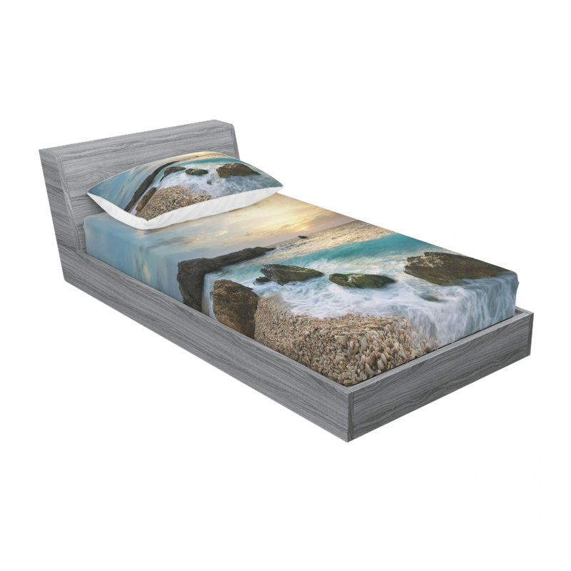 Microfiber Sheet Set, Twin Sheet Set with Fitted Sheet
