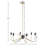 6-Light Metal Chandelier