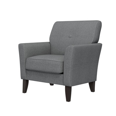 Alex Transitional Flared Arm Upholstered Armchair
