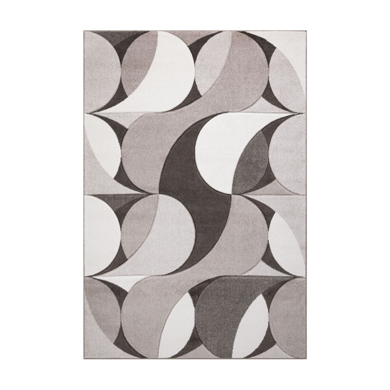 Akaylee Abstract 406.4cm X 584.2cm Area Rug, Rectangle 80cm x 150cm