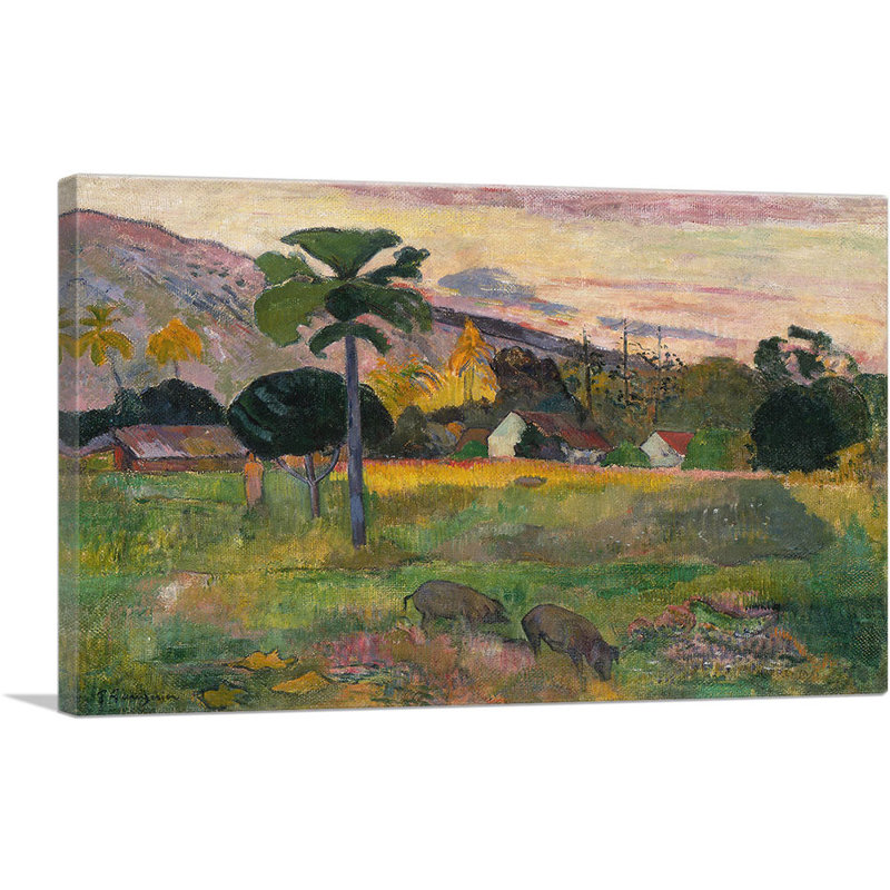«Haere Mai 1891» par Paul Gauguin, reproduction d'art sur toile tendue, H 26 po x l 40 po x 1,5 po