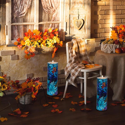 4"x12" Large Waterproof Outdoor Flameless Pillar Candles: Remote Timer, Battery-Operated Flickering LED, Pack of 1