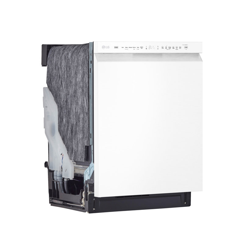 LG Front Control Dishwasher with QuadWash, White