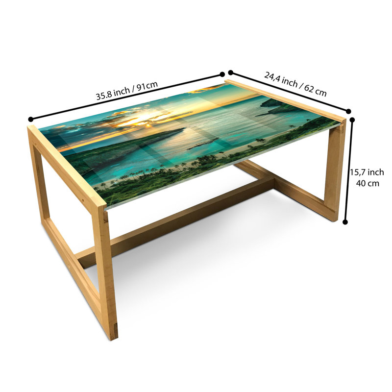 Irazema Sled Coffee Table, 90cm H x 62cm W x 40cm D