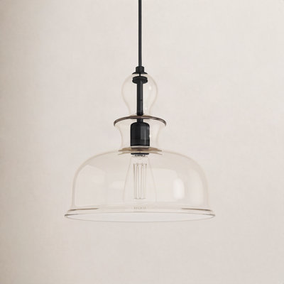 Tilden Single Light Glass Dimmable Pendant