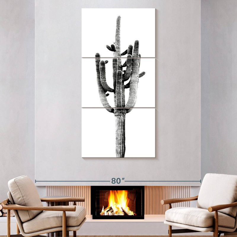 Saguaro Black II, 80" H x 39" W