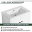 Meuble-lavabo autoportant avec lavabo en résine