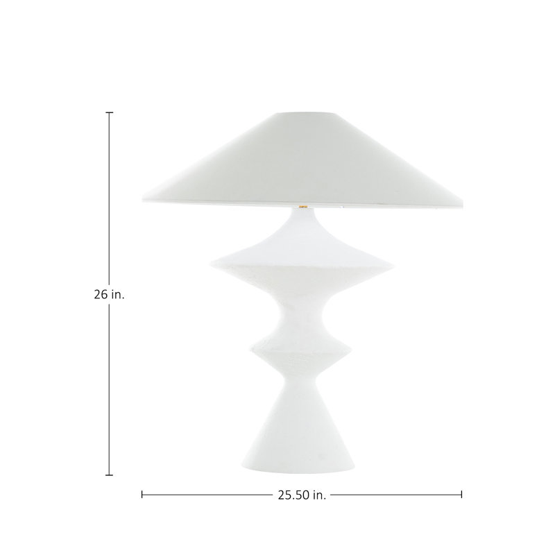 Darcy Table Lamp, White