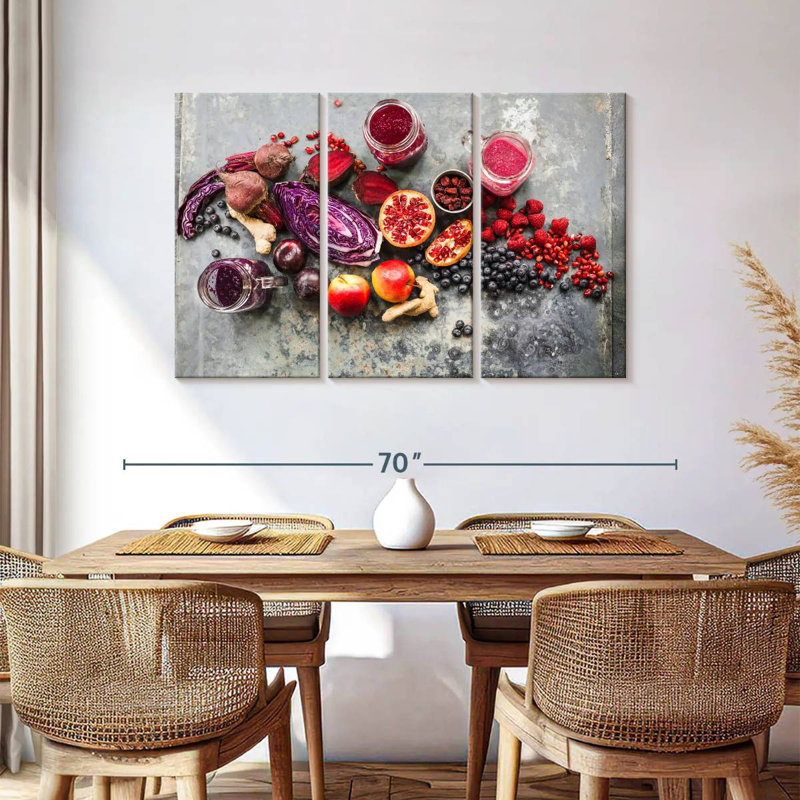 Yarlin Fruit Smoothie Ingredients, 36" H x 57" W