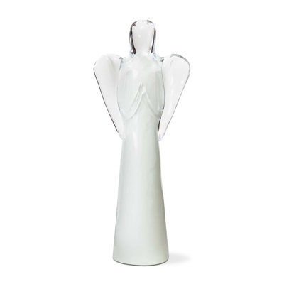 Glass Angel Decor Large White Everyday