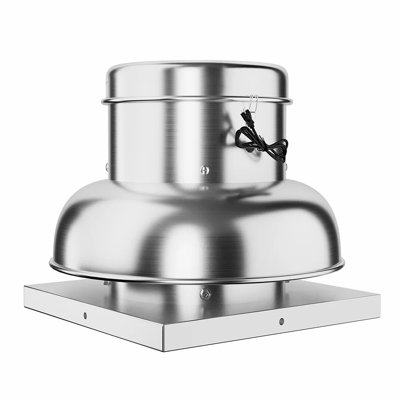 Ventilateur de toit commercial de 1400 pi³ / min, fabrication en acier inoxydable robuste avec moteur à entraînement direct, conception résistante aux intempéries pour la ventilation du restaurant et de l'entrepôt