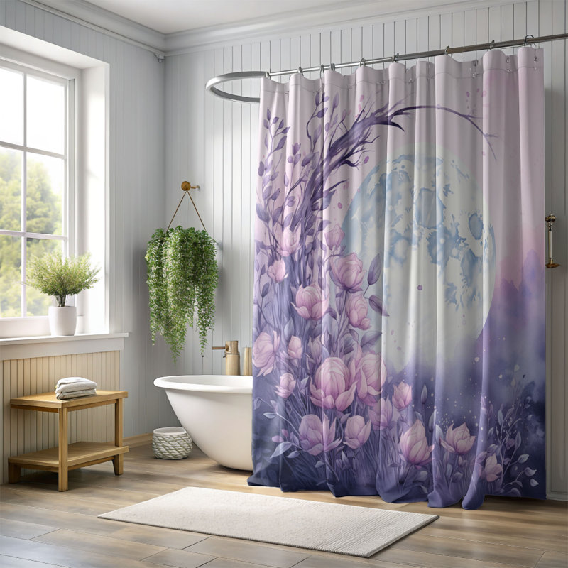 Cosmic Dream - Rideau de douche standard 1 pièce, H 74 po x l 71 po