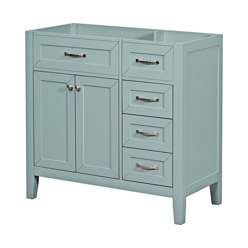 Base de meuble-lavabo simple 35,50 po seulement, Vert