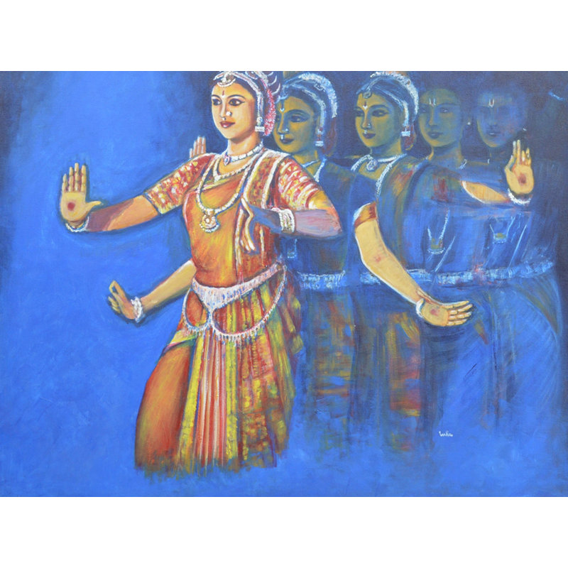 Mahishasur Mardini | Acrylique sur toile | Par Usha Shantharam