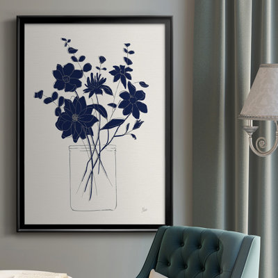 " Indigo Sketch Bouquet II "