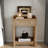 Retro Style Nightstand With 1 Drawer, An Open Shelf, Turned Legs And Metal Handles