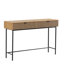 Console Table In Black/Natural Wood Effect Finish
