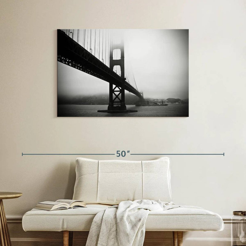 Nicci Smoggy Golden Gate Bridge, H 26 po x l 39 po