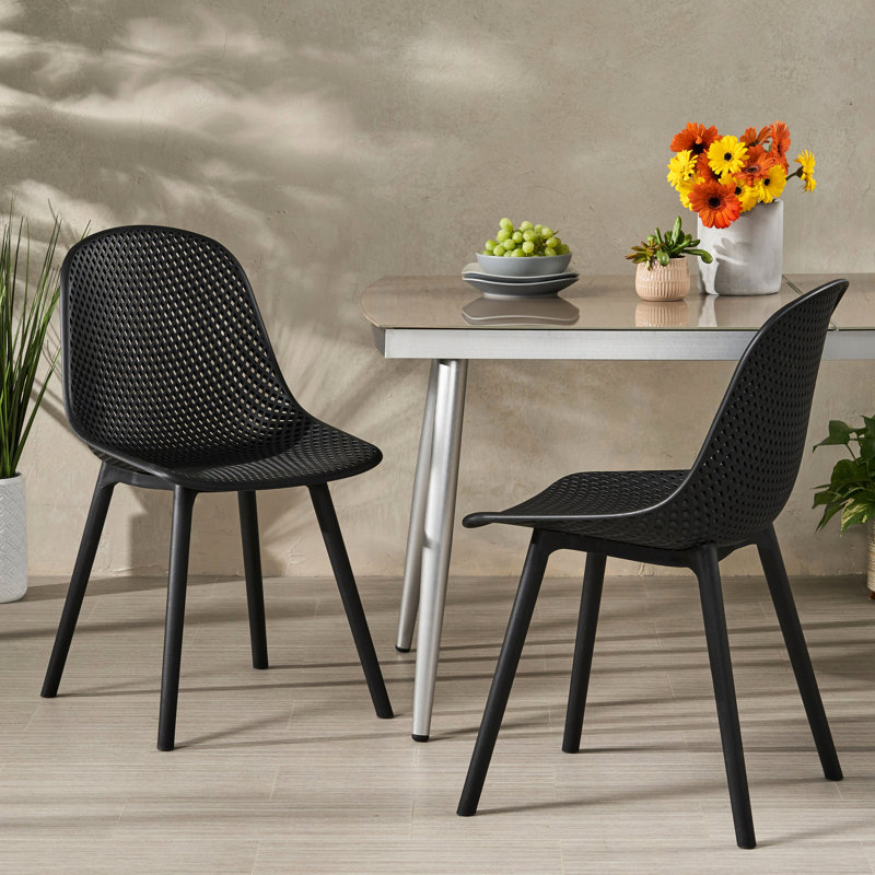 Black Posey Patio Seating - With Weather Resistance And Stylish Comfort Garden Chair Polypropylene Appearance