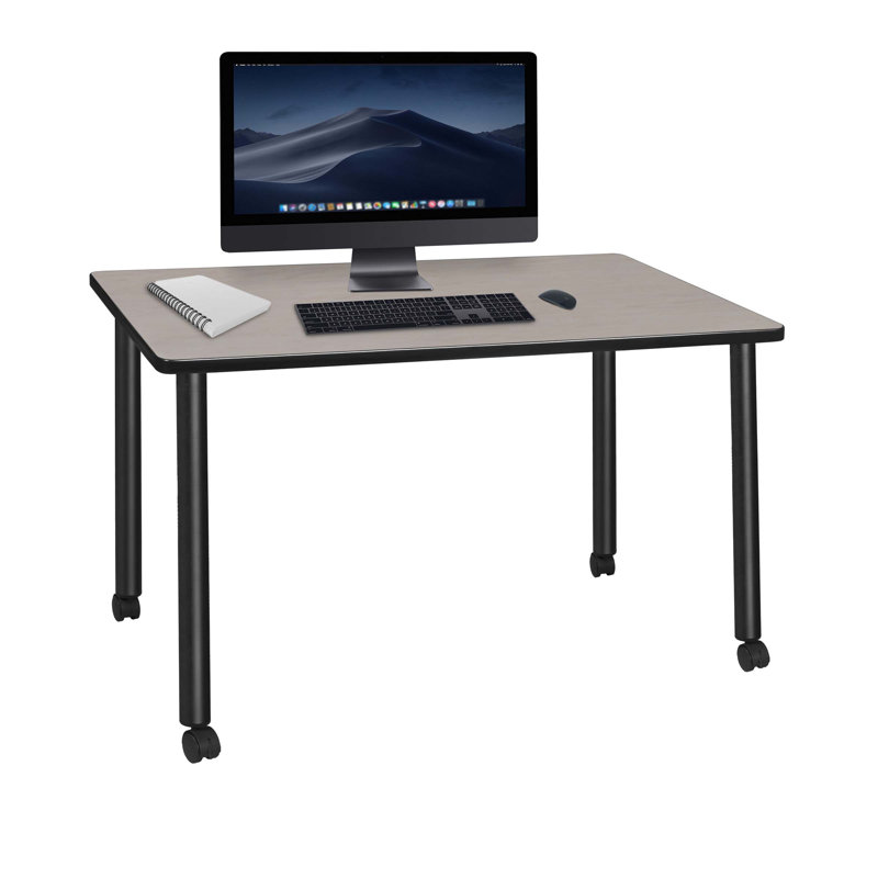 Bureau mobile Regency Kee, H 29 po x l 48 po x P 24 po, Érable / noir