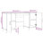 Bowerville 140cm W Rectangle Writing Desk with and Cabinet-443421924