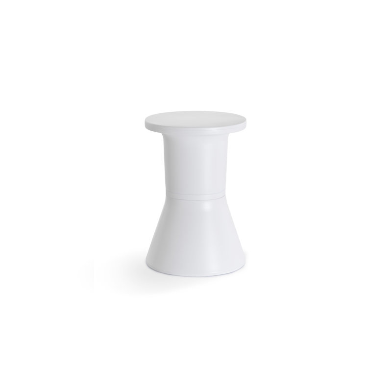 Tabouret d'appoint PA.HE.KO PA, Blanc et blanc