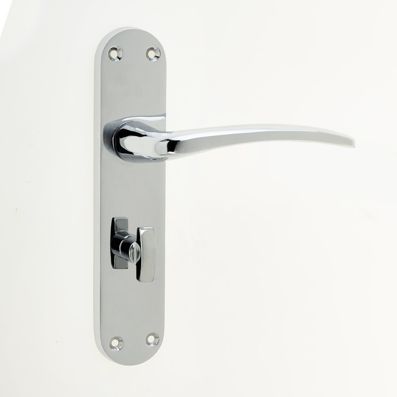 Gull Door Handle, Polished Chrome