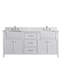 Meuble-lavabo double 72 po Aisa-405892927
