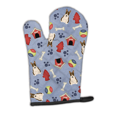Caroline's Treasures Dog House Polyester Oven Mitt
