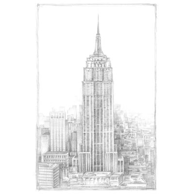 Aerial City View II by Ethan Harper - Wrapped Canvas Print