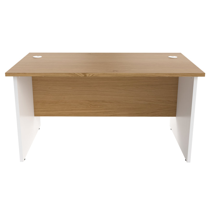 Solid Wood Desk, 73cm H x 180cm W x 60cm D, Oak