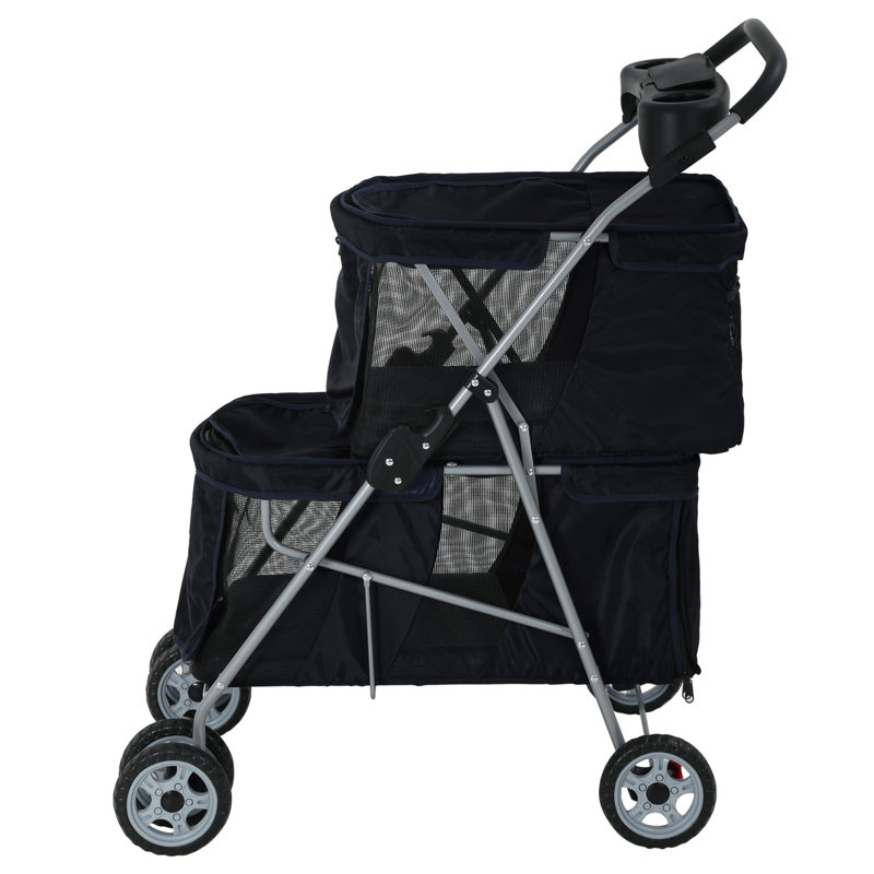 Foldable Pet Jogger Stroller, Black