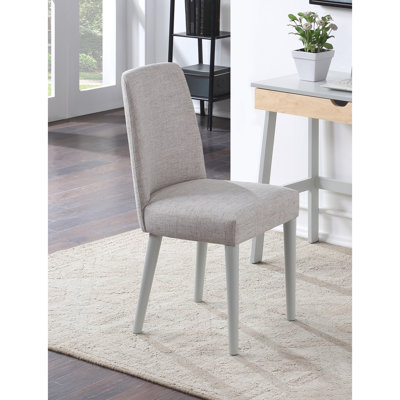Chaise de lit en tissu gris avec pieds en bois massif - Structure, sièges charmants