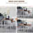 Kitchen Table, Drop Leaf Table For Small Spaces, Folding Dining Table