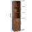 Narrow Storage Cabinet With Arched Door, 5 Tier Tall Cabinet With Shelves, Bathroom Cabinet-2125431689