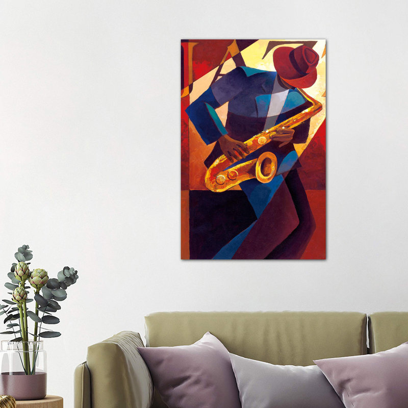 Bebop by Keith Mallett - Wrapped Canvas Painting, 101.6 cm H x 66.04 cm W x 3.175 cm D
