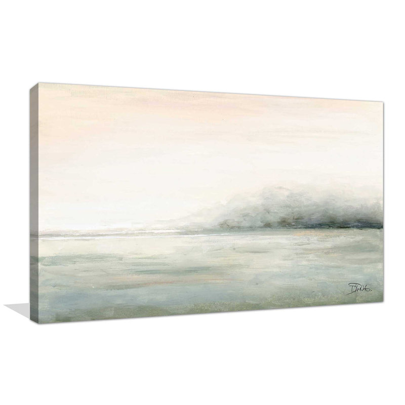 Brouillard clair par Patricia Pinto - Peinture, Toile tendue, H 24 po x l 40 po x P 1,5 po