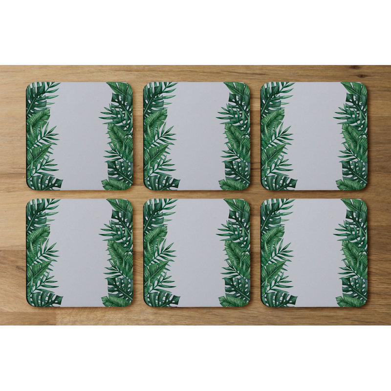 Square 6 Piece Coaster Set
