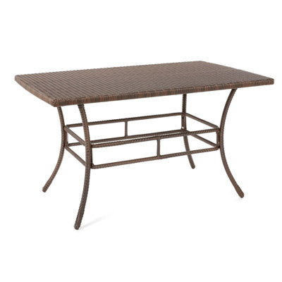 Rummel Rectangular Metal Outdoor Dining Table , 61'' in. W 29'' in. D