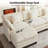 111.8" Modular Sectional Sofa, 3-Seat L Shaped Couch with 2 Reversible Ottomans-522955896
